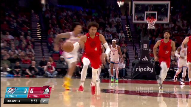 尤班克斯抢断连线 塞布尔反击扣篮一骑绝尘