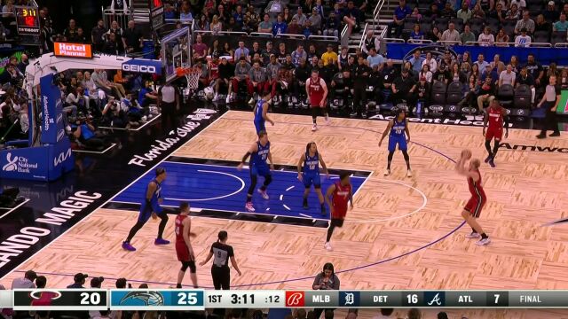 NBA常规赛：热火vs魔术中文解说全场回放