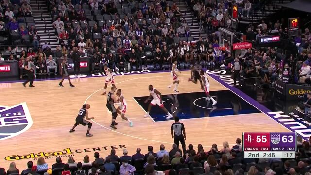 穆雷加速过人 突破暴扣单臂炸筐