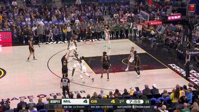 雄鹿vs勇士第1节中文解说回放