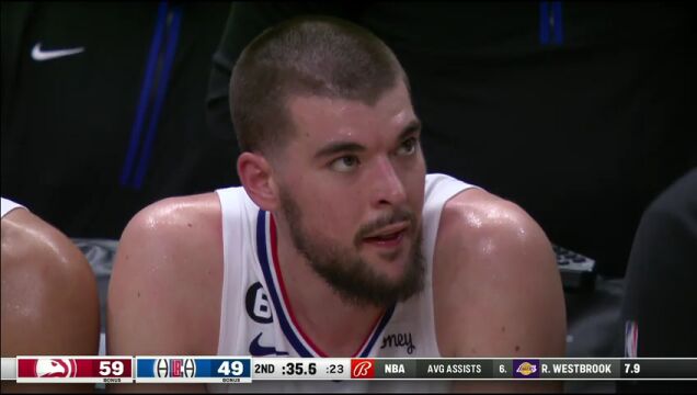 NBA常规赛：老鹰vs快船英文原声全场回放