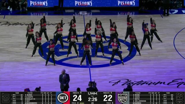 NBA常规赛：国王vs活塞英文原声全场回放