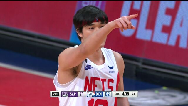 NBA常规赛：国王vs篮网第3节中文解说回放