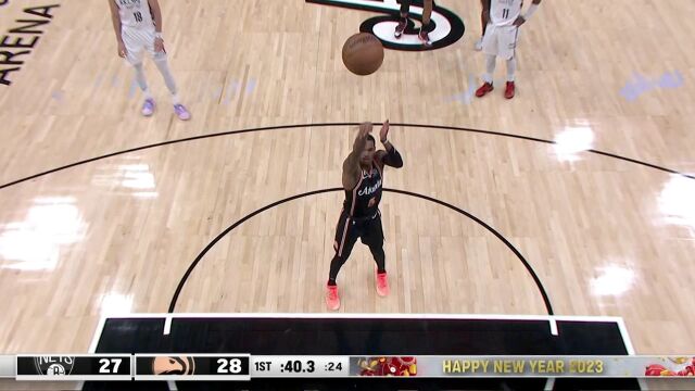 篮网vs老鹰第1节中文解说回放