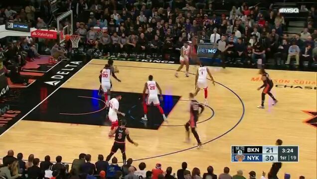 NBA常规赛：篮网vs尼克斯英文原声全场回放