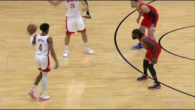 NBA常规赛：公牛vs火箭英文原声全场回放