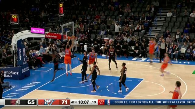 回顾开拓者vs雷霆交战记录 开拓者能否实现复仇雷霆