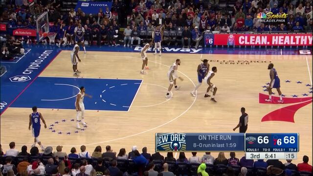 跟你用同样的动作！恩比德与墨菲三世暴力虐框扣篮对飚