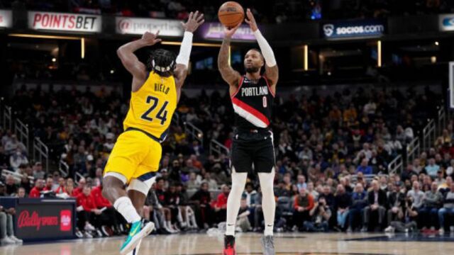 开拓者99-108步行者 利拉德24中7不敌哈利伯顿15+12