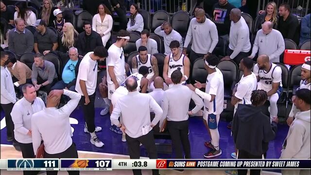  NBA常规赛：奇才vs太阳第4节英文原声回放