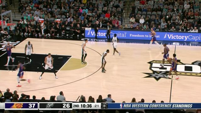 太阳vs马刺第2节中文解说回放