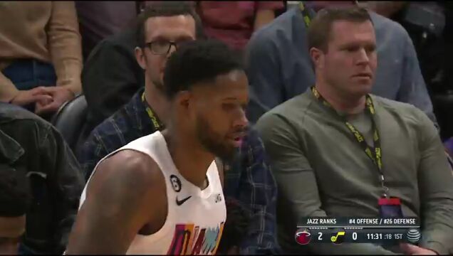 NBA常规赛:热火vs爵士第1节英文原声回放