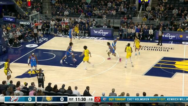 吉迪眼疾手快抢断快攻 妙传杰伦-威廉姆斯轻松上篮