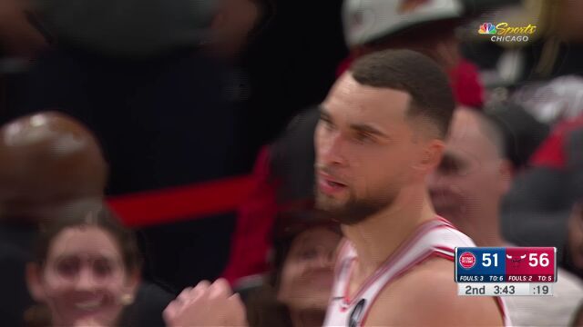 活塞118-132公牛 拉文43+6公牛力克活塞取连胜