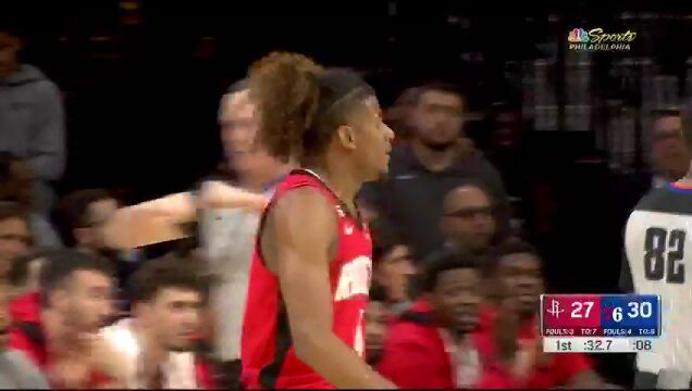 火箭vs76人第1节中文解说回放