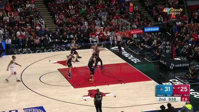 NBA常规赛：魔术vs公牛第2节中文解说回放