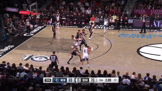 森林狼107-102篮网 森林狼险胜篮网止3连败
