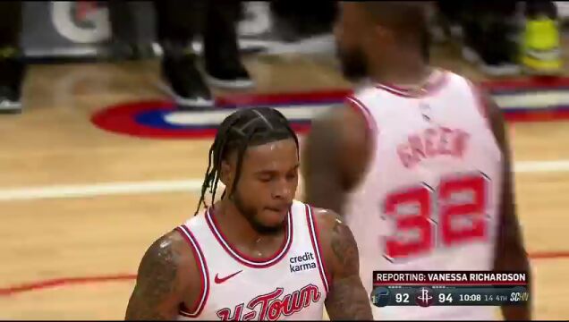 NBA常规赛：爵士vs火箭第4节中文解说回放