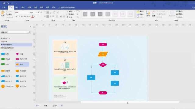 使用Visio画流程图