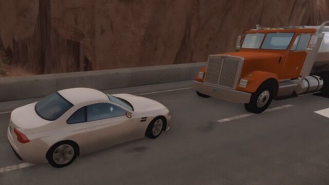 BeamNG:小车迎面撞上大卡车!真实车祸模拟游戏