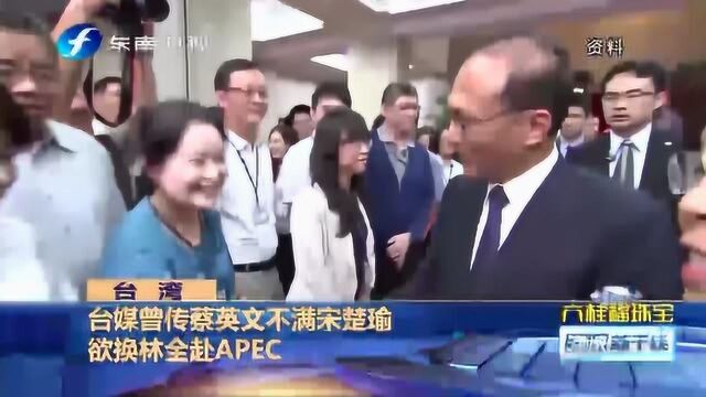 台媒曾传蔡英文不满宋楚瑜欲换林全赴APEC