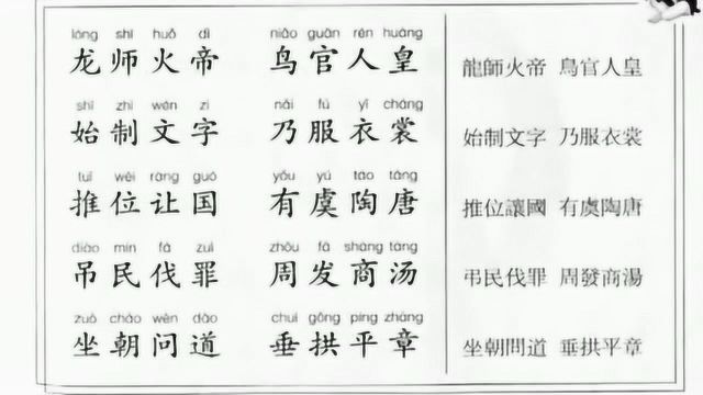 国学经典:《千字文》朗读,幼儿启蒙,三百千