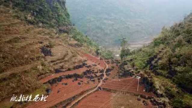 都说广西偏远农村就是7分石山3分土地,原来真的是这样