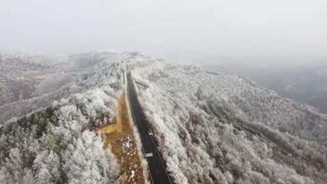 旬邑县石门雪景