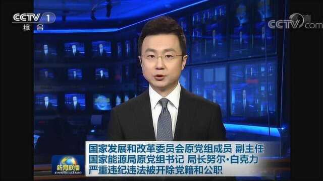 新闻联播:努尔ⷮŠ白克力搞权色交易、家族腐败被“双开”