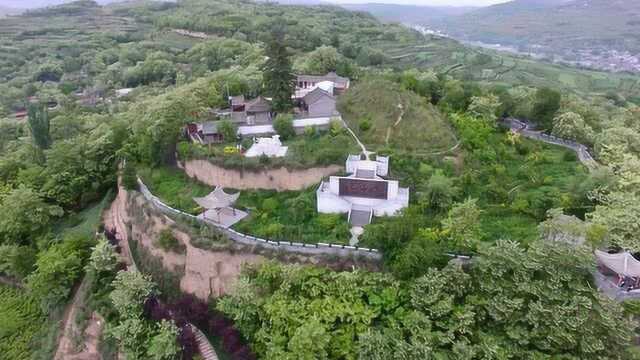 陇南市西和县报国寺风景区航拍