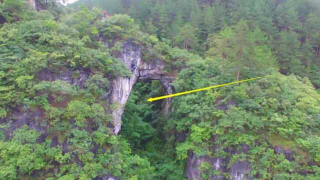 贵州大山深处发现一天生桥,四周都是大峡谷,人间仙境