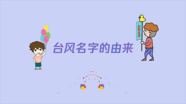 大家知道台风名字的由来吗