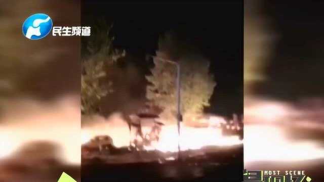 新乡辉县一饭店爆炸起火,现场房屋坍塌