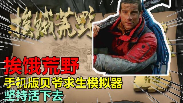 游戏评测179:挨饿荒野,手机版贝爷求生模拟器,坚持活下去