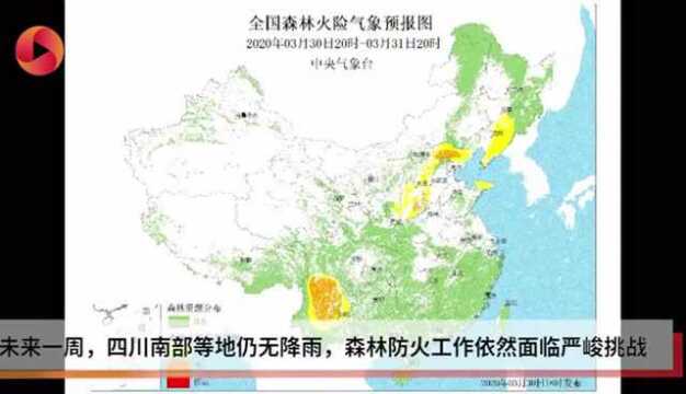 中国气象局:未来两天西昌森林火险气象等级高