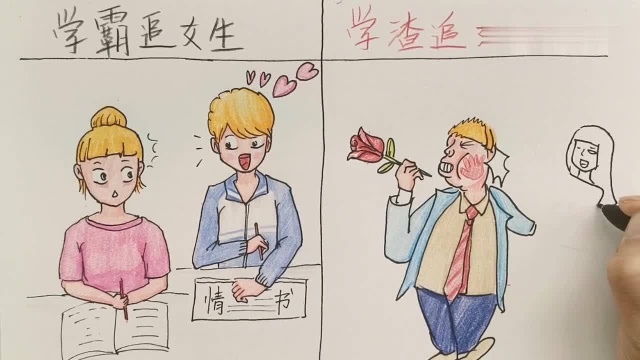 学渣追女生是什么样的?画的太形象了!哈哈~4