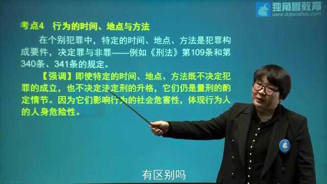 2020法考刑法杨艳霞:危害行为