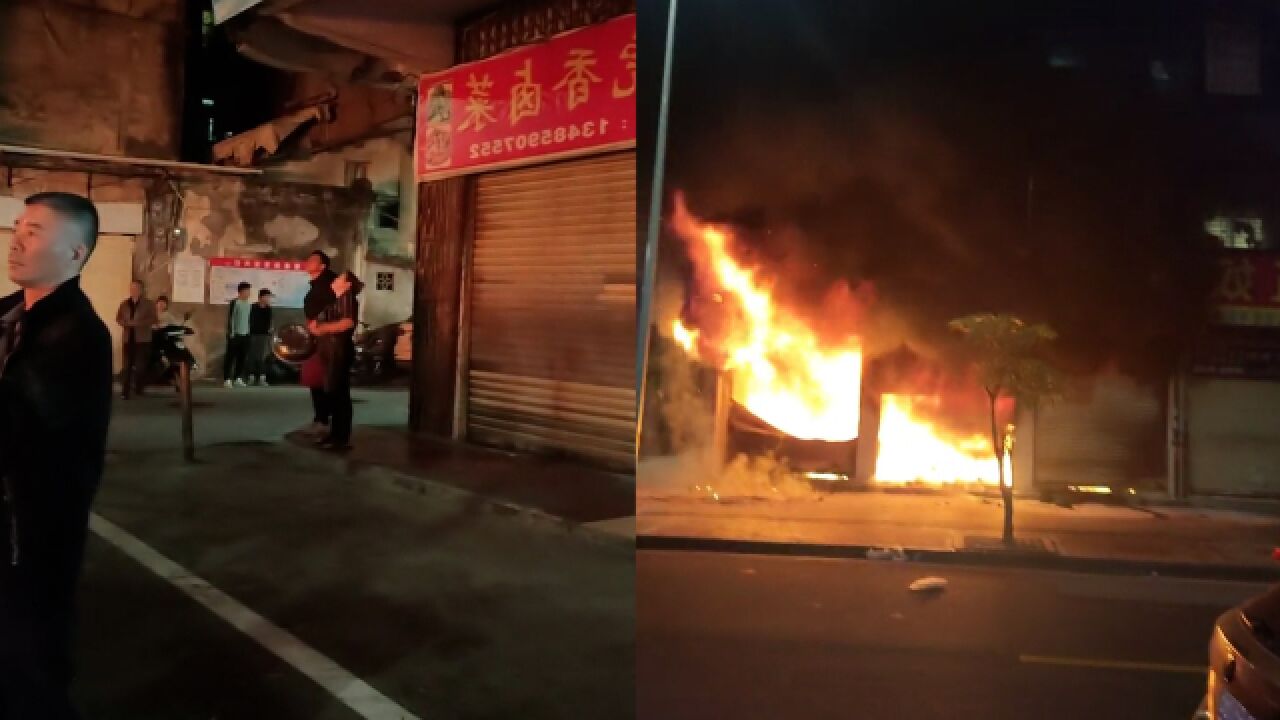 中国好邻居!商铺凌晨燃起大火,热心早餐店大姐敲盆大喊邻居撤离