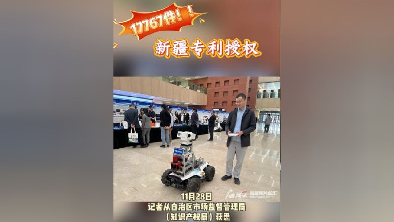 17767件!!新疆专利授权