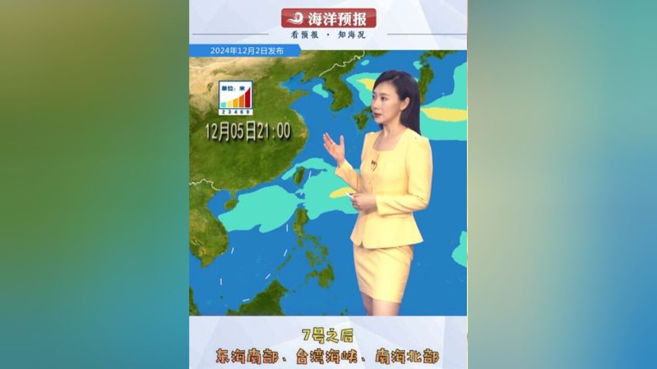 从海浪动态预报图可以看到,未来几天北部海域不时有2米以上浪区扰动,而在台湾海峡、南海北部会有中到大浪区维持