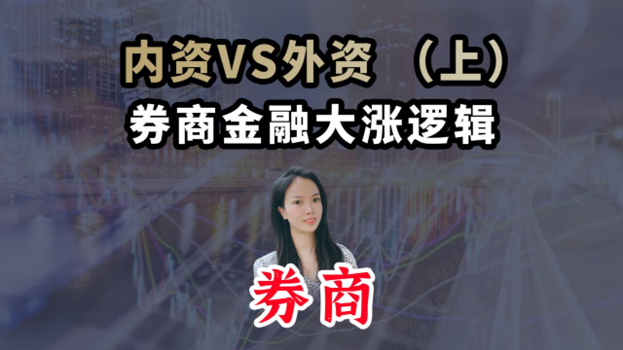 内资VS外资(上)券商金融大涨逻辑