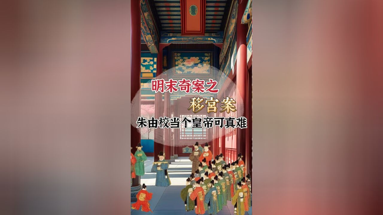 明末奇案之移宫案!一波三折,朱由校当个皇帝这么难