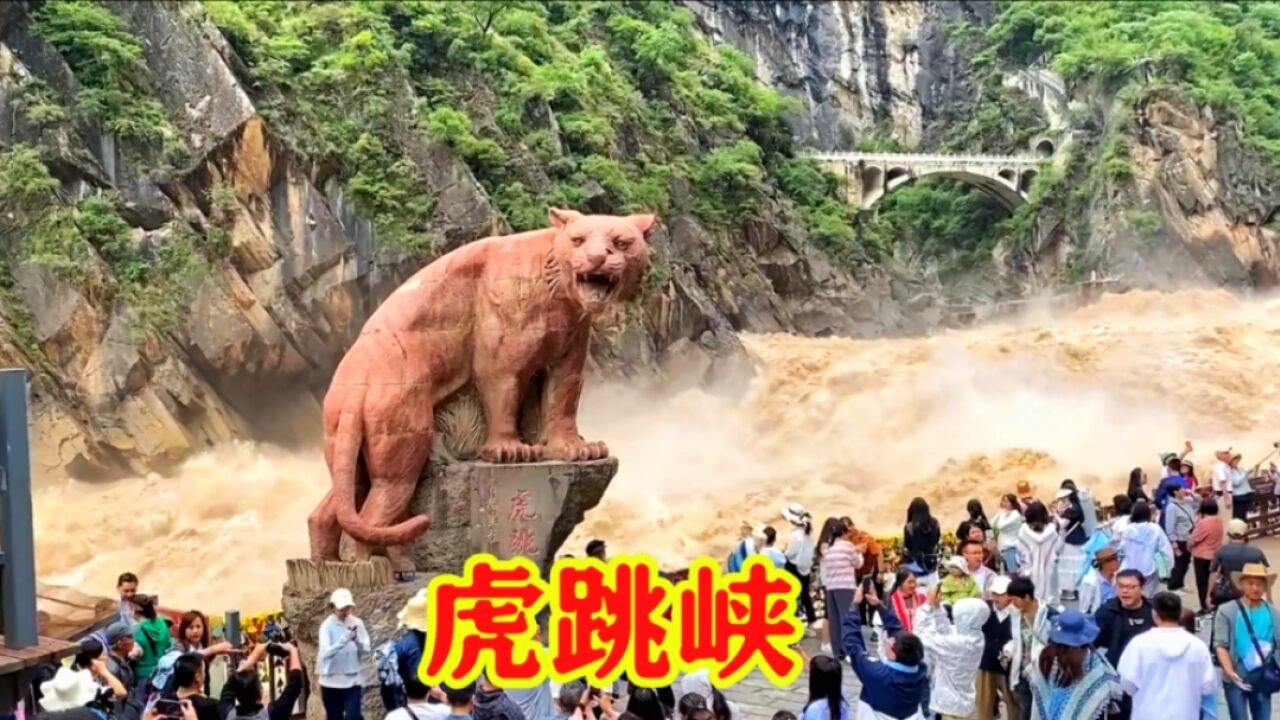 长江上游的神秘大峡谷.香格里拉虎跳峡,惊险、刺激,太壮观了