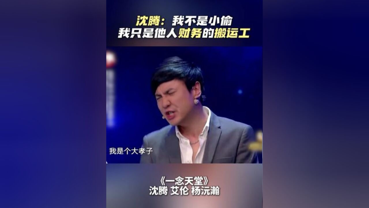 人怎么可以这么能编,沈腾 :我不是小偷 我只是他人财务的搬运工……