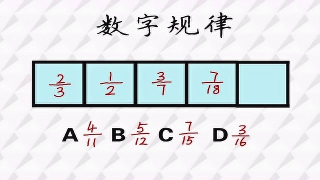 一道分数的数字规律题,找到分子分母的规律是关键,方法很有用!