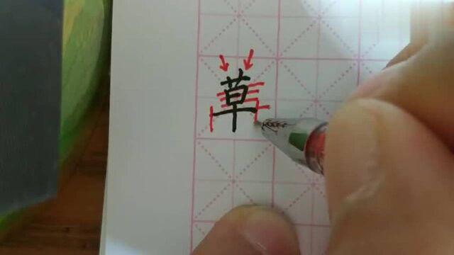 草字笔顺,看完你们怎么写了吗