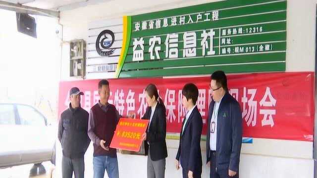 为您服务购国元农业特色保险 助力农民养殖业再发展