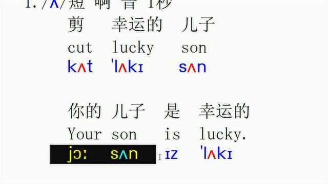 元音音标 英语音标 国际音标 美式发音 零基础英语入门 KK音标