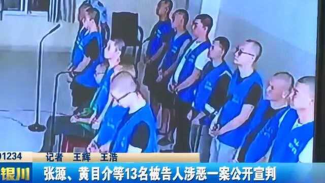 张源 黄目介等13名被告人涉恶一案公开宣判