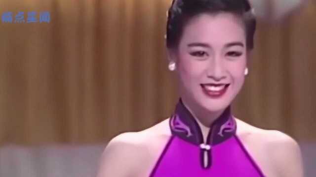 1988年钟丽缇选美画面曝光,身材惊为天人,小12岁张伦硕怎能不心动?